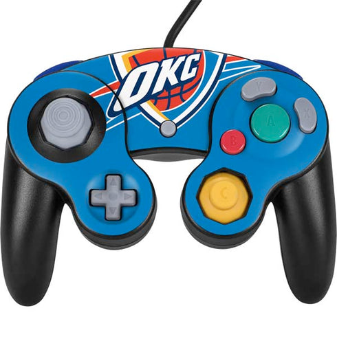 NBA Oklahoma City Thunder Large Logo Nintendo GameCube Controller Skin