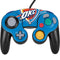 NBA Oklahoma City Thunder Large Logo Nintendo GameCube Controller Skin