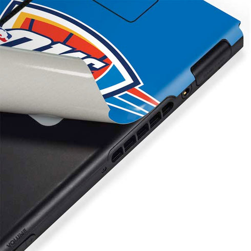 NBA Oklahoma City Thunder Large Logo Nintendo Switch Bundle Skin