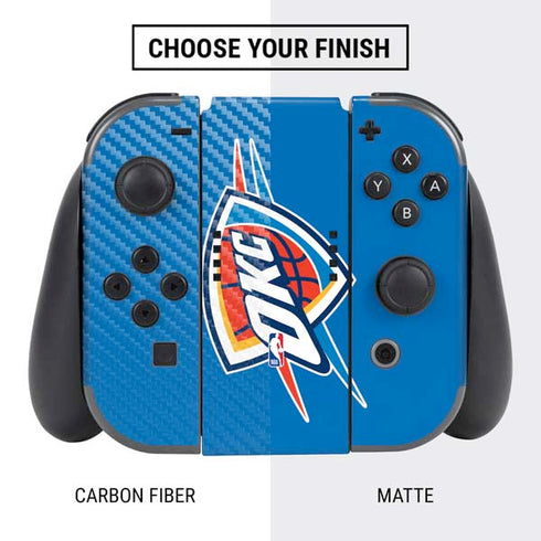 NBA Oklahoma City Thunder Large Logo Nintendo Switch Bundle Skin