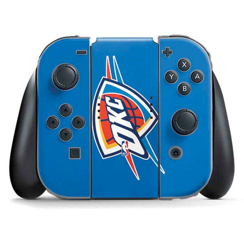NBA Oklahoma City Thunder Large Logo Nintendo Switch (2017-2021) Joy-Con Controller Skin