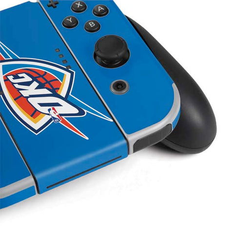 NBA Oklahoma City Thunder Large Logo Nintendo Switch OLED (2021) Skin