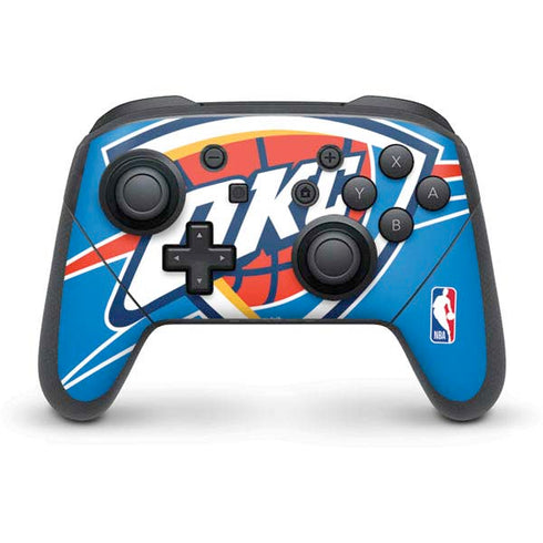 NBA Oklahoma City Thunder Large Logo Nintendo Switch Pro Controller Skin