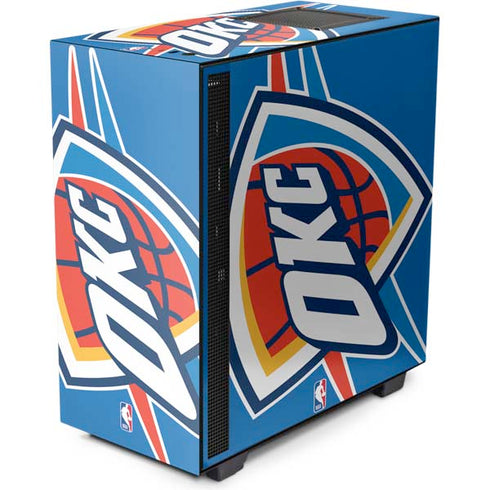 NBA Oklahoma City Thunder Large Logo NZXT H510 Compact ATX Mid-Tower Case Skin