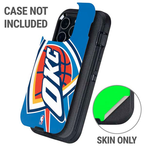 NBA Oklahoma City Thunder Large Logo Otterbox Defender iPhone Skin