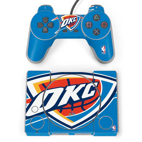 NBA Oklahoma City Thunder Large Logo PlayStation Classic Bundle Skin