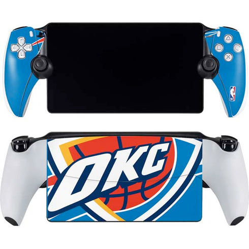 NBA Oklahoma City Thunder Large Logo PlayStation Portal Remote Player Skin
