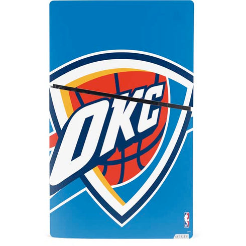NBA Oklahoma City Thunder Large Logo PS5 Slim Digital Edition Bundle Skin