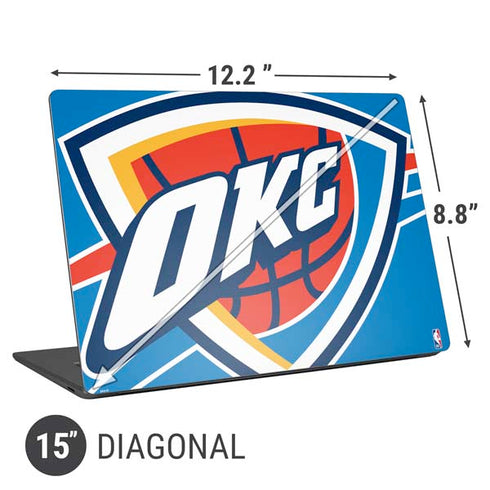 NBA Oklahoma City Thunder Large Logo Universal Laptop 15in (12.2 x 8.8in) Skin