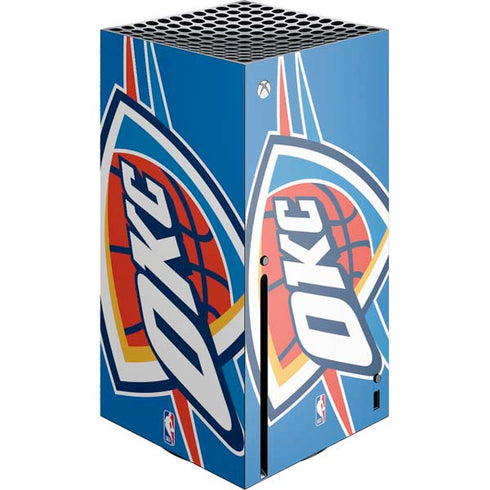 NBA Oklahoma City Thunder Large Logo Xbox Series X Console Skin