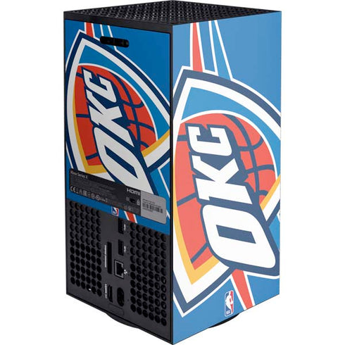 NBA Oklahoma City Thunder Large Logo Xbox Series X Console Skin