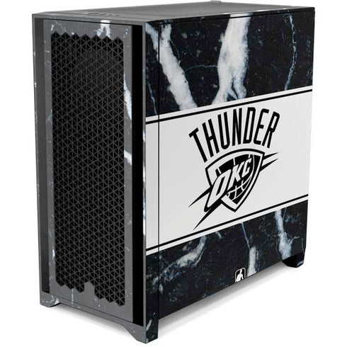 NBA Oklahoma City Thunder Marble Corsair 4000D Tempered Glass Mid-Tower ATX Case Skin