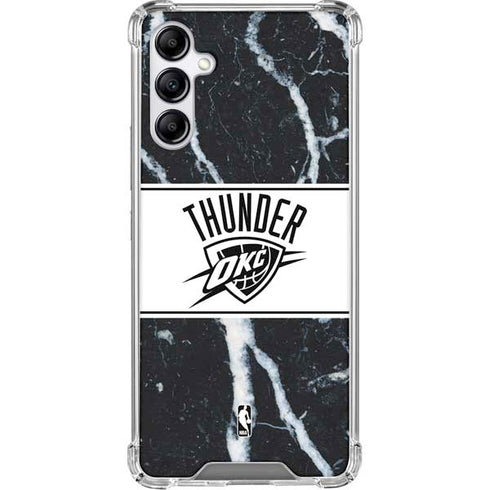NBA Oklahoma City Thunder Marble Galaxy A15 5G Clear Case