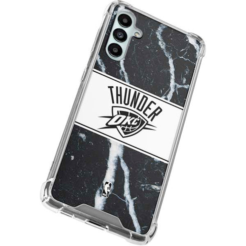 NBA Oklahoma City Thunder Marble Galaxy A15 5G Clear Case