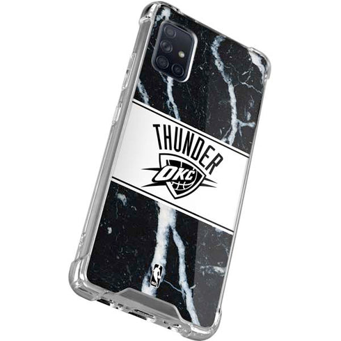 NBA Oklahoma City Thunder Marble Galaxy A51 5G Clear Case