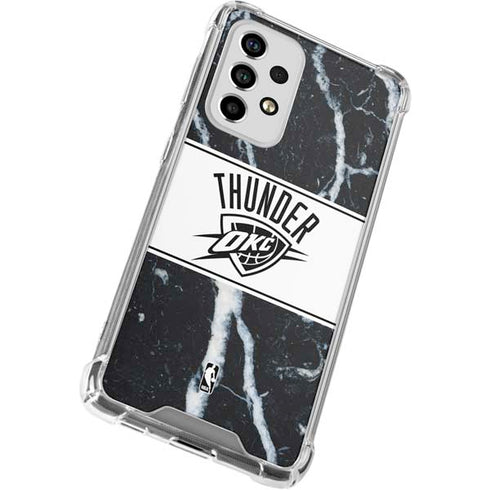 NBA Oklahoma City Thunder Marble Galaxy A53 5G Clear Case
