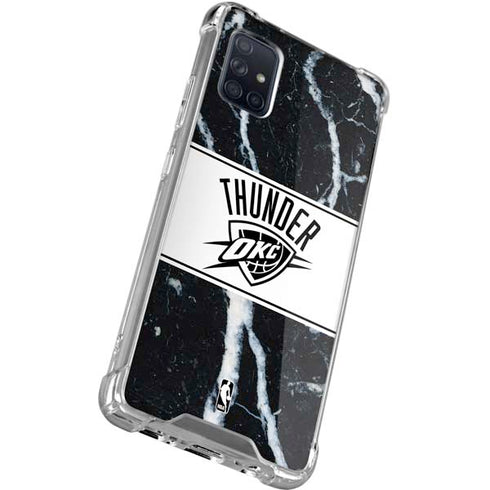 NBA Oklahoma City Thunder Marble Galaxy A71 5G Clear Case