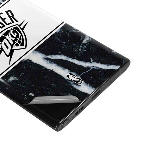 NBA Oklahoma City Thunder Marble Galaxy Note 10 Plus Skin