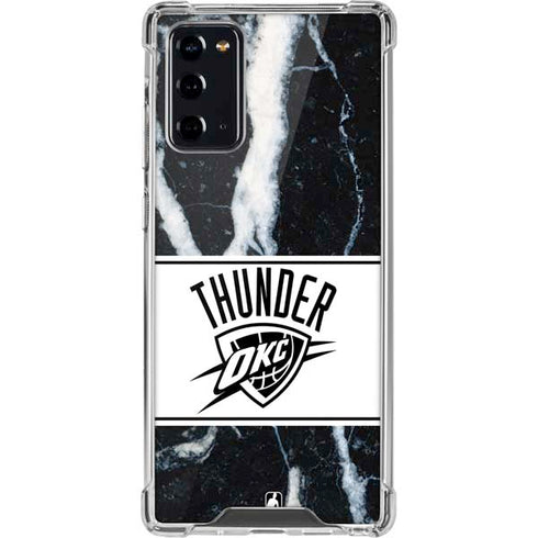 NBA Oklahoma City Thunder Marble Galaxy Note20 5G Clear Case