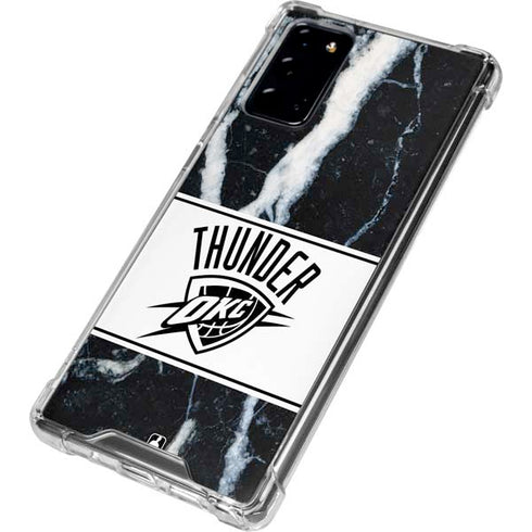 NBA Oklahoma City Thunder Marble Galaxy Note20 5G Clear Case
