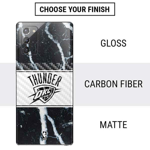 NBA Oklahoma City Thunder Marble Galaxy Note20 5G Skin