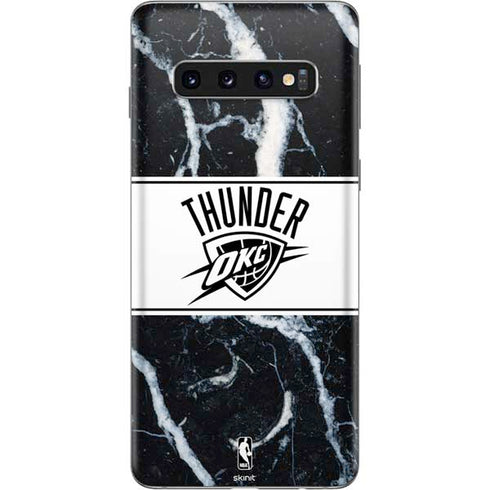 NBA Oklahoma City Thunder Marble Galaxy S10 Skin