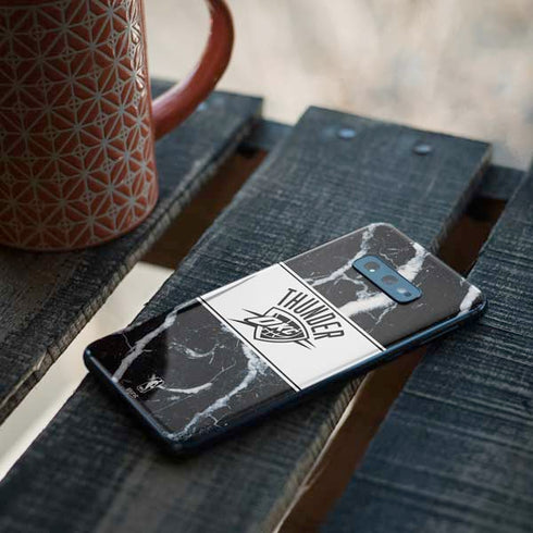 NBA Oklahoma City Thunder Marble Galaxy S10e Skin