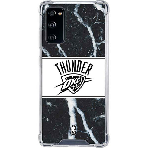 NBA Oklahoma City Thunder Marble Galaxy S20 FE Clear Case