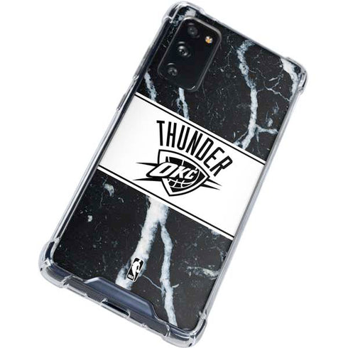 NBA Oklahoma City Thunder Marble Galaxy S20 FE Clear Case