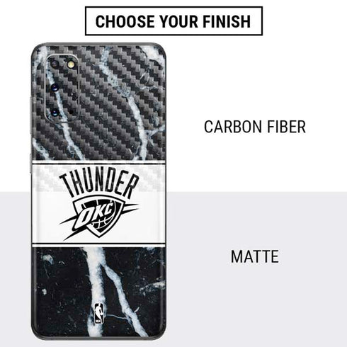 NBA Oklahoma City Thunder Marble Galaxy S20 Skin