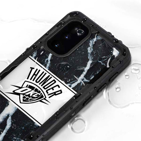 NBA Oklahoma City Thunder Marble Galaxy S20 Waterproof Case
