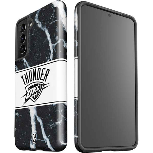 NBA Oklahoma City Thunder Marble Galaxy S21 5G Pro Case