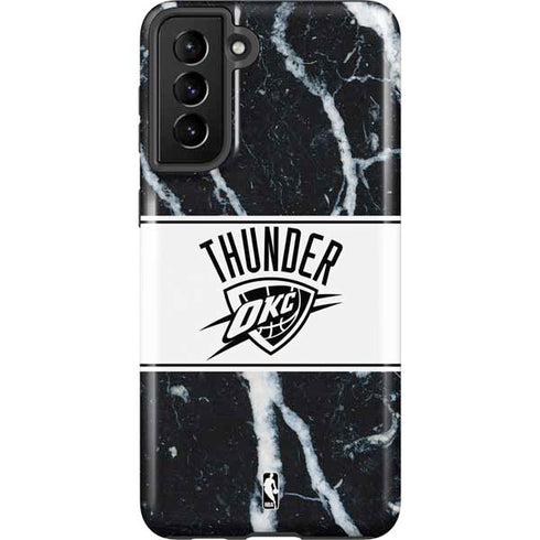 NBA Oklahoma City Thunder Marble Galaxy S21 FE Pro Case