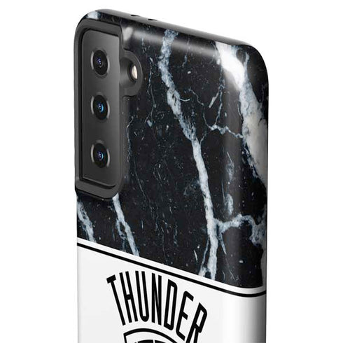 NBA Oklahoma City Thunder Marble Galaxy S21 FE Pro Case
