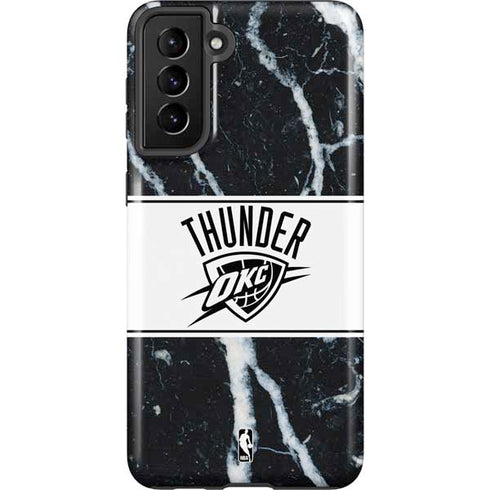 NBA Oklahoma City Thunder Marble Galaxy S21 Plus 5G Pro Case