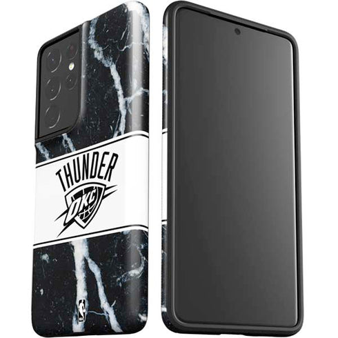 NBA Oklahoma City Thunder Marble Galaxy S21 Ultra 5G Pro Case