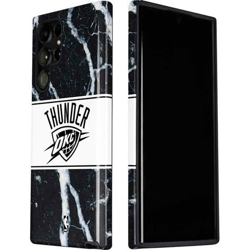 NBA Oklahoma City Thunder Marble Galaxy S22 Ultra Pro Case