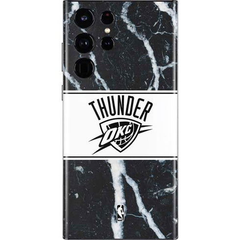 NBA Oklahoma City Thunder Marble Galaxy S22 Ultra Skin
