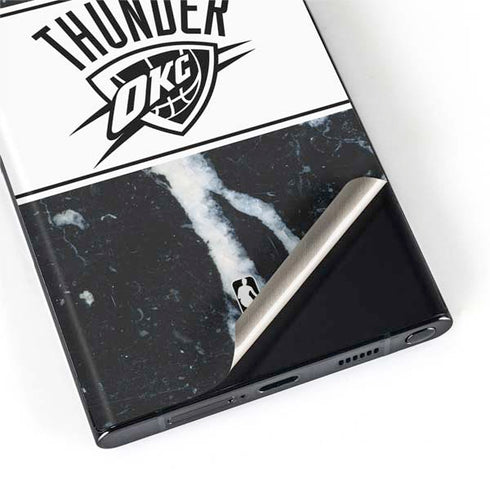 NBA Oklahoma City Thunder Marble Galaxy S22 Ultra Skin