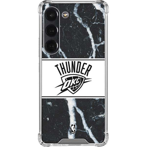 NBA Oklahoma City Thunder Marble Galaxy S23 Clear Case