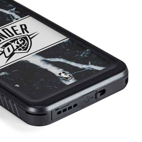 NBA Oklahoma City Thunder Marble Galaxy S23 Plus Waterproof Case