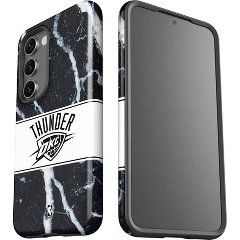 NBA Oklahoma City Thunder Marble Galaxy S23 Pro Case