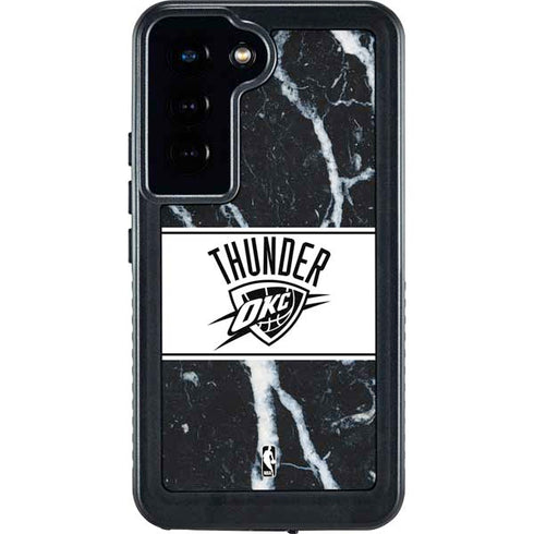 NBA Oklahoma City Thunder Marble Galaxy S23 Waterproof Case