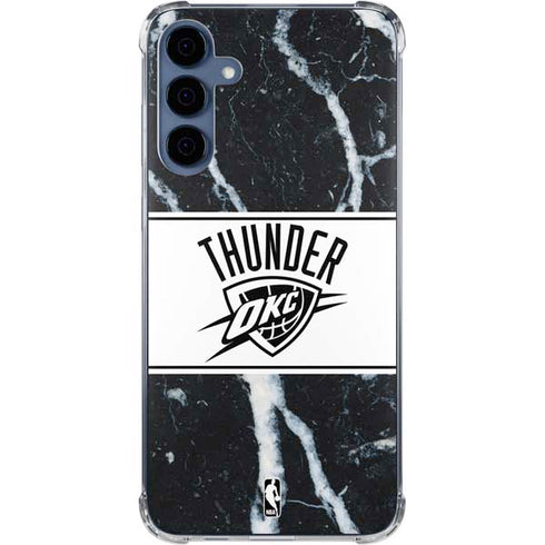 NBA Oklahoma City Thunder Marble Galaxy S24 Clear Case