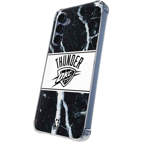 NBA Oklahoma City Thunder Marble Galaxy S24 Clear Case