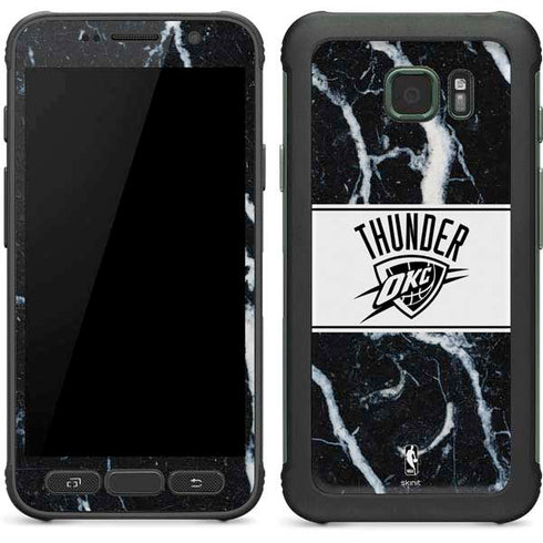 NBA Oklahoma City Thunder Marble Galaxy S7 Active Skin