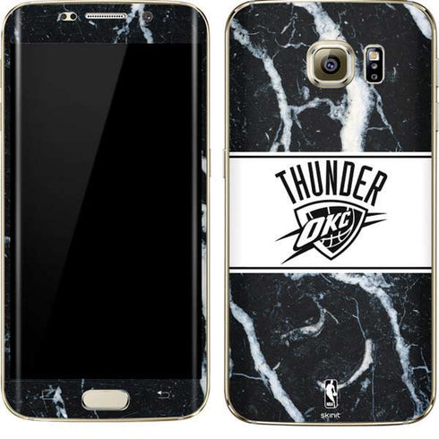 NBA Oklahoma City Thunder Marble Galaxy S7 Edge Skin