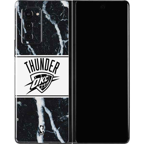 NBA Oklahoma City Thunder Marble Galaxy Z Fold2 5G Skin
