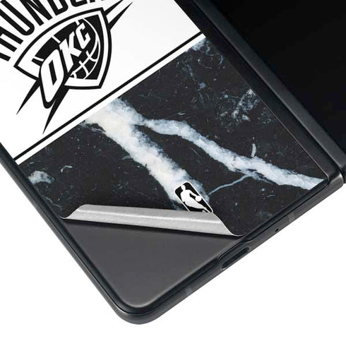 NBA Oklahoma City Thunder Marble Galaxy Z Fold3 5G Skin