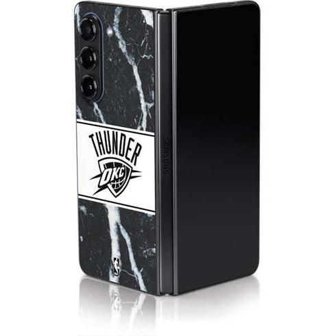 NBA Oklahoma City Thunder Marble Galaxy Z Fold5 5G Skin